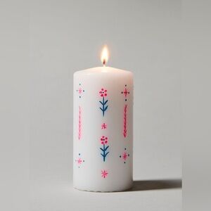 NEW Orna x Free people Handpainted Pillar Candle